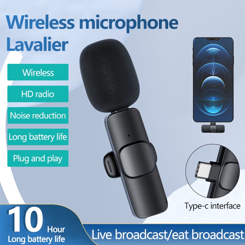 K8 Wireless Microphone | Clear Sound for Video, Vlog & Live Streaming