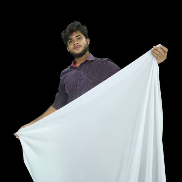 Premium White Backdrop | Background Cloth for YouTube, Photography & Studio